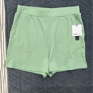NWT O’Neill Ribbed Lounge Shorts Green Size Large